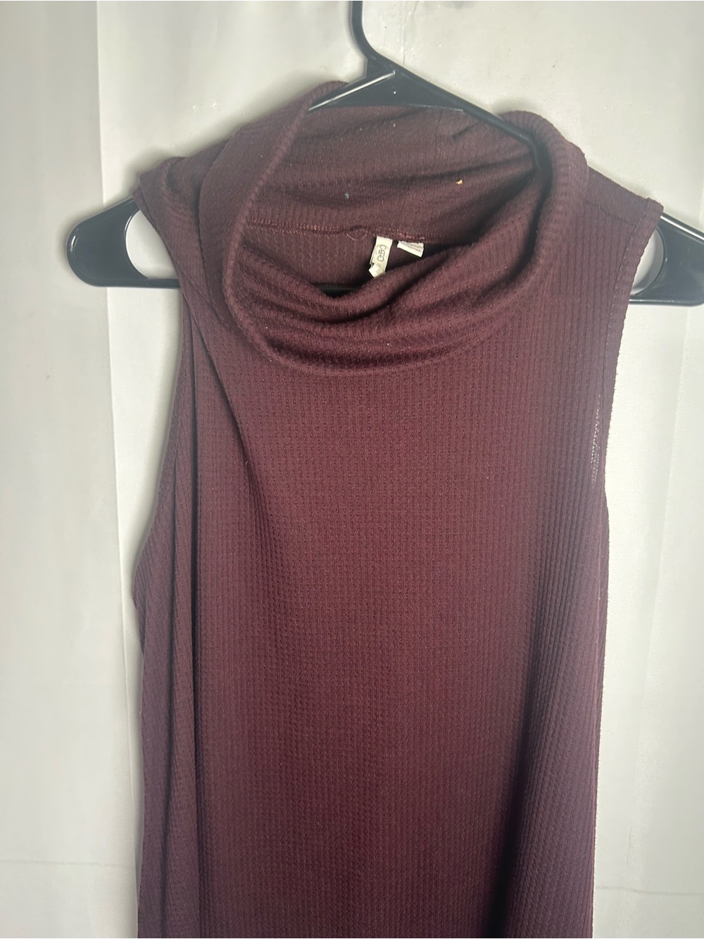 Cato Sleeveless Cowl Neck Sweater - Burgundy